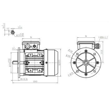 Silnik elektryczny 0,37kW 1400 obr/min. 71B5